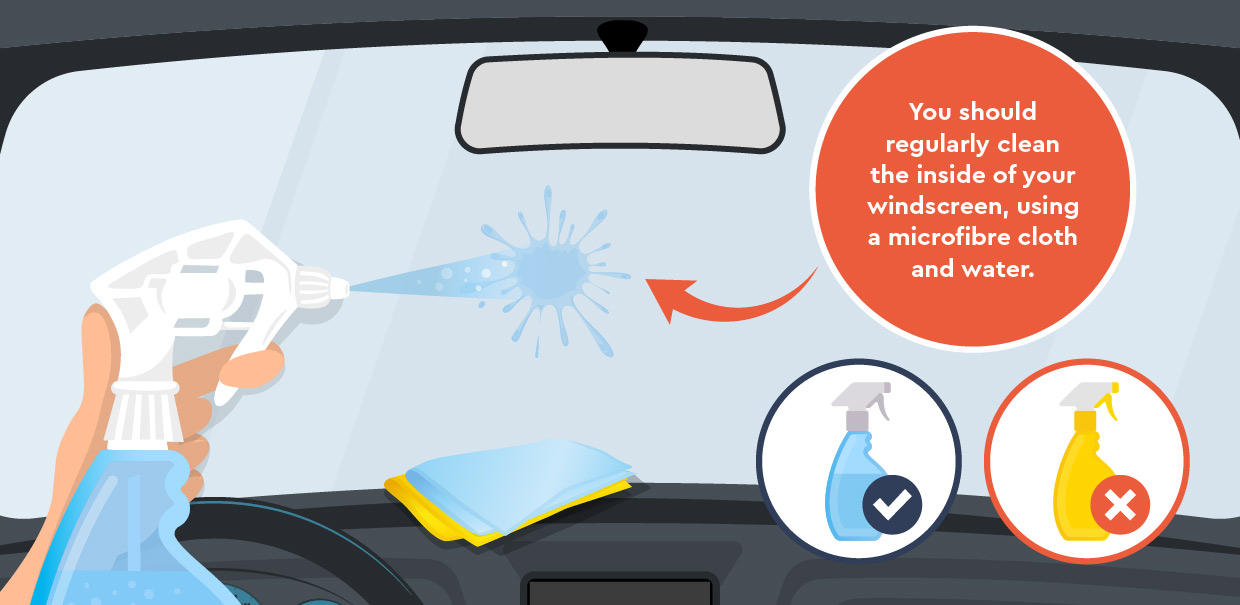 Best Way to Clean the Inside of Car Windshield, ehow.com